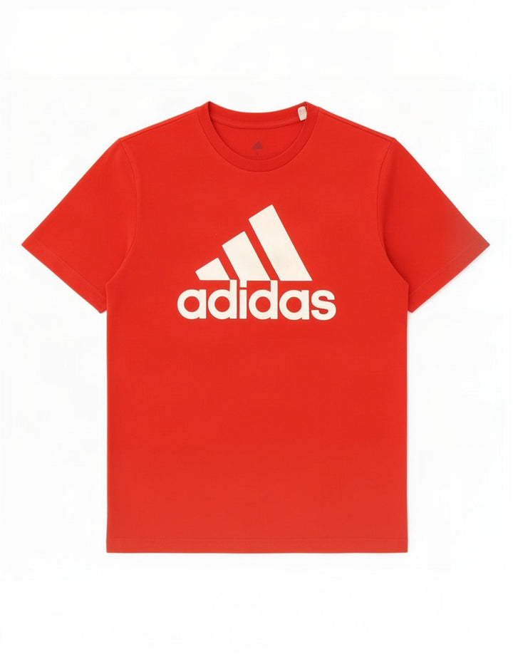 Adidas Herren Grafik T-Shirt Top Small Rot Baumwolle