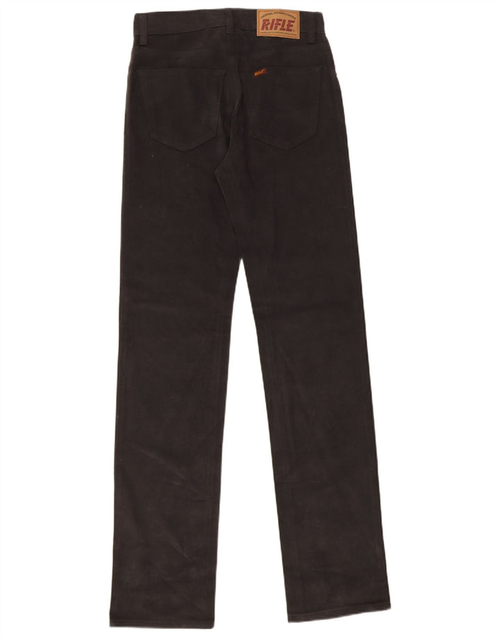 Rifle Herren Straight Jeans W28 L34 Schwarze Baumwolle