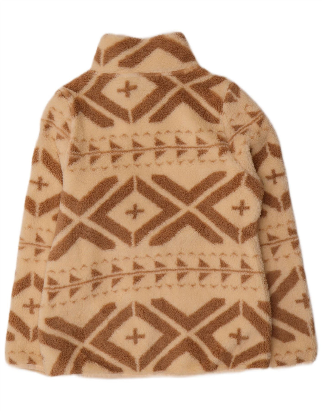 Basile Damen Fleecejacke UK 14 Large Beige Fair Isle Polyester