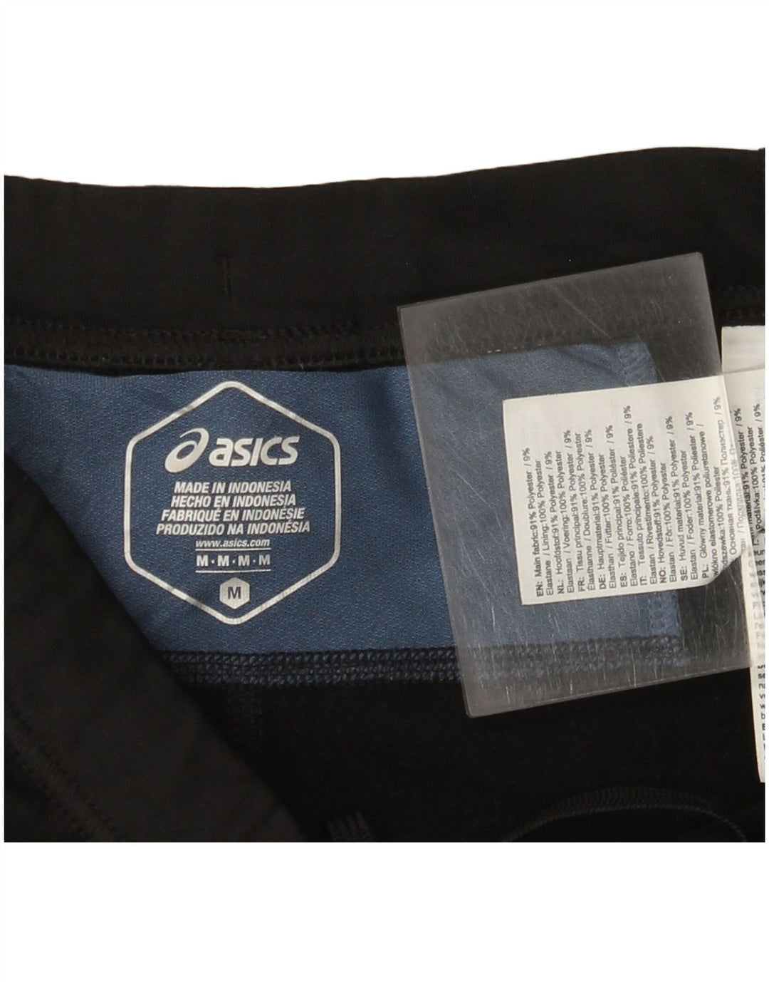 Asics Damen-Trainingshose UK 12 Mittelschwarzes Polyester