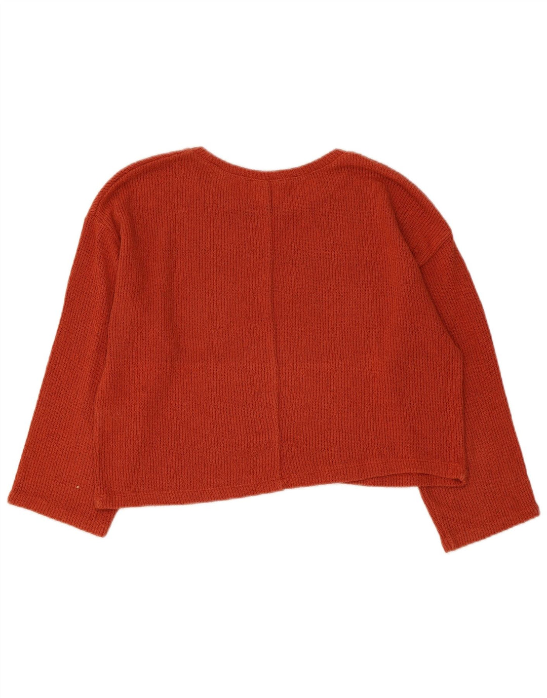 ZARA Damen Trafaluc Crop U-Boot-Ausschnitt-Pullover, Gr. 42, Größe L, Kastanienbraun