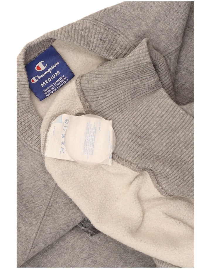 Champion Womens Graphic Sweatshirt Pullover UK 14 Mittelgrau meliert