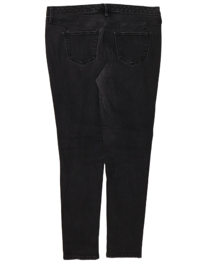 MOSSIMO Damen Power Stretch Skinny Jeans US 14 Large W32 L29 Schwarz