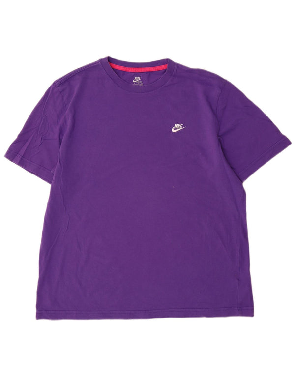 Nike Mens T-Shirt Top UK 46/48 XL Purple Cotton