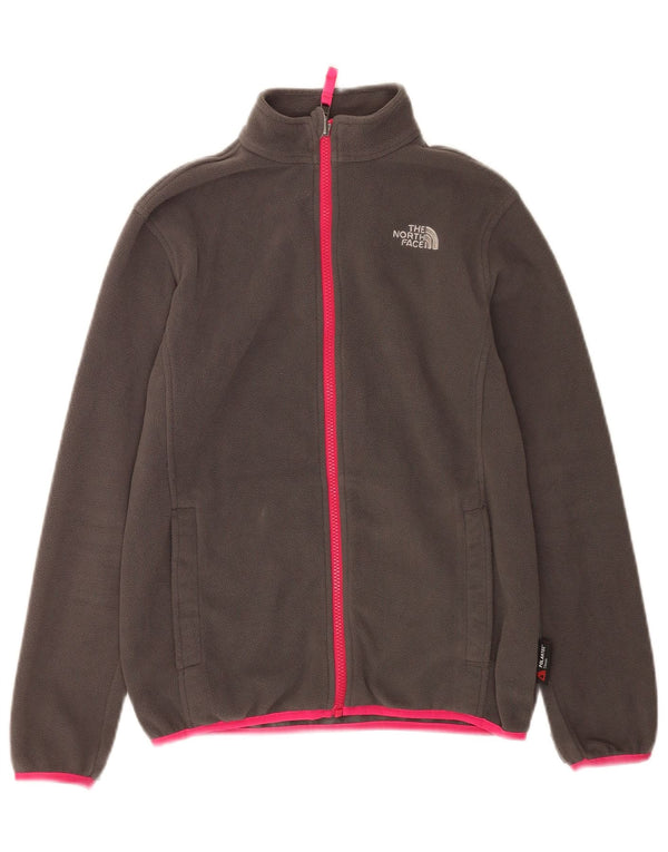 The North Face Mädchen-Fleecejacke, 12–13 Jahre, groß, graues Polyester