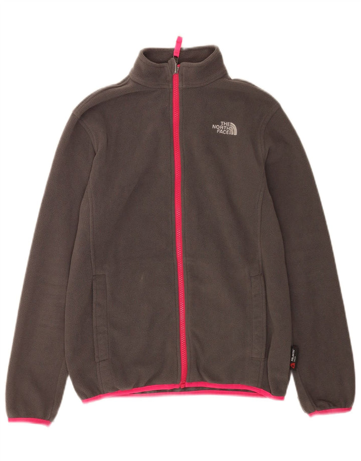 The North Face Mädchen-Fleecejacke, 12–13 Jahre, groß, graues Polyester