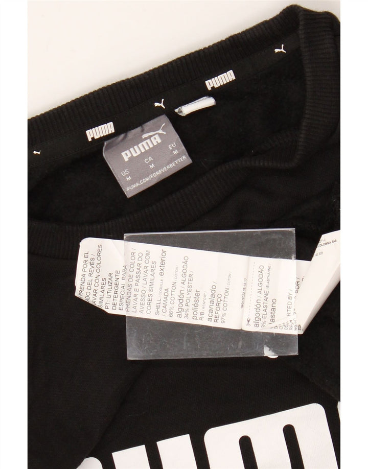 PUMA Herren Grafik-Sweatshirt-Pullover, mittelschwarz, Baumwolle