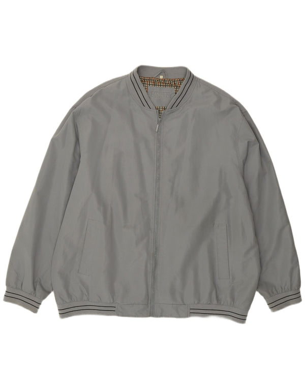 CARABOU Herren Bomberjacke UK 46 3XL Grau Polyester