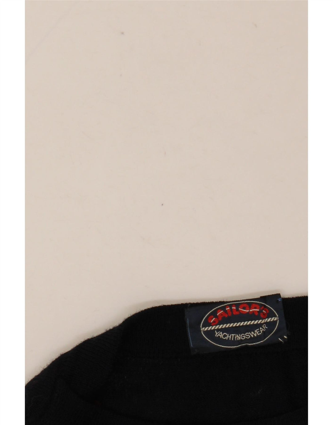 VINTAGE Herren-Pullover mit U-Boot-Ausschnitt, mittleres Marineblau