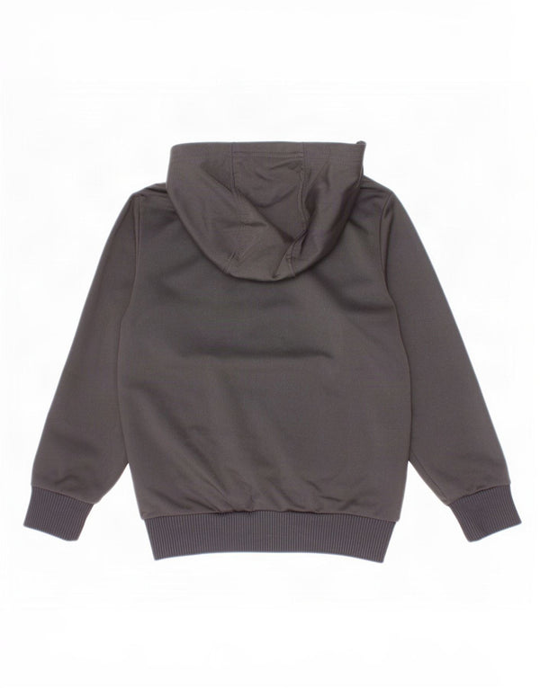Adidas Jungen Kapuzenpullover mit Reißverschluss, 4–5 Jahre, schwarzes Polyester