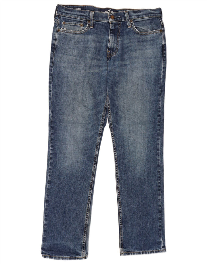Hollister Herren Slim Jeans W30 L30 Blaue Baumwolle