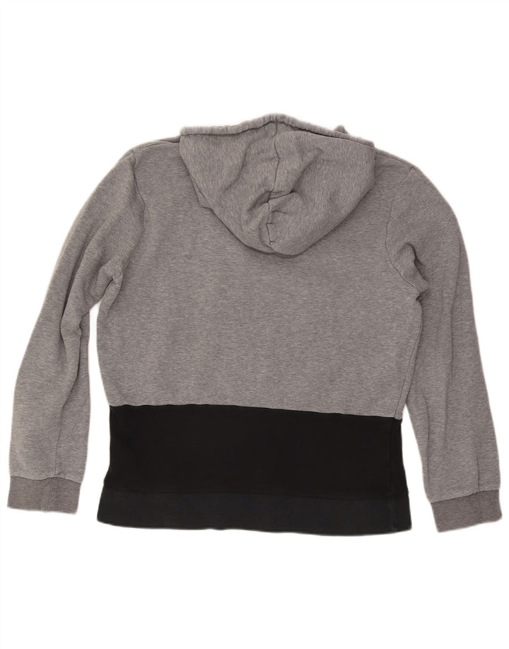 Jordan Herren-Kapuzenpullover mit grafischem Print, mittelgraue Colourblock-Baumwolle