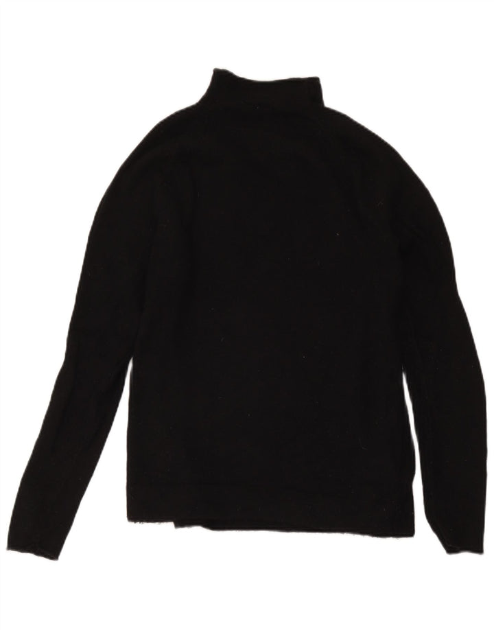 Gap Rollkragenpullover für Damen, Gr. 10, Größe S, Schwarz, Merinowolle