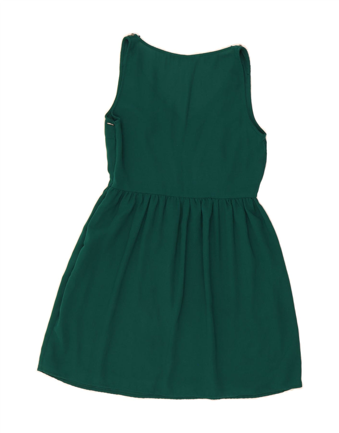 ZARA Womens Sleeveless A-Line Dress UK 14 Large Green Polyester Vintage Zara and Second-Hand Zara from Messina Hembry 