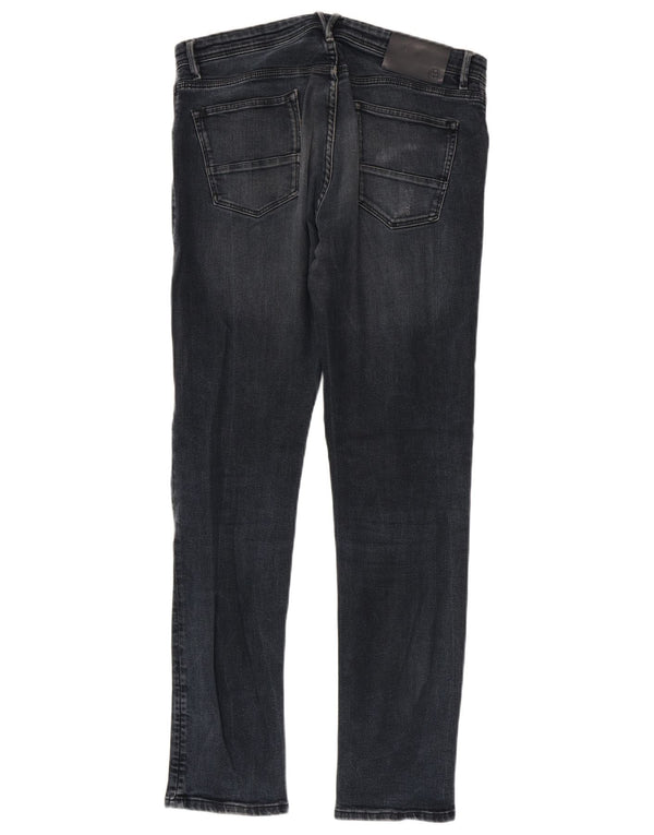 Massimo Dutti Herren Slim Jeans EU 42 Groß W32 L32 Marineblau Baumwolle
