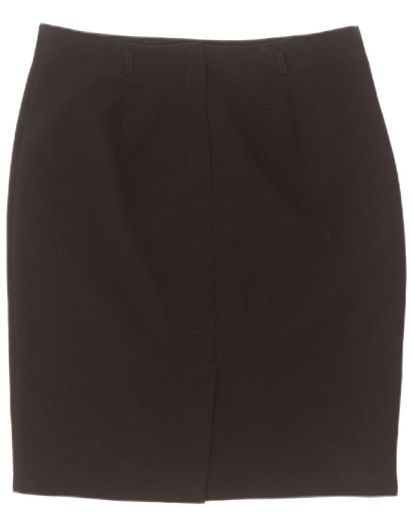 Marks & Spencer Damen Bleistiftrock UK 16 Large W34 Schwarz Polyester
