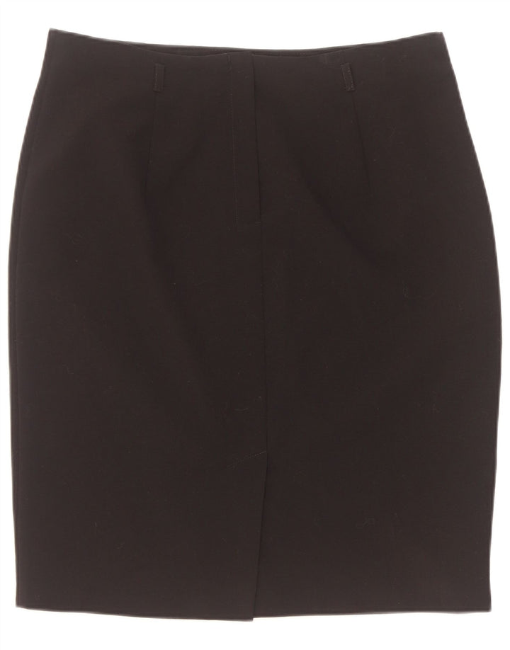 Marks & Spencer Damen Bleistiftrock UK 16 Large W34 Schwarz Polyester