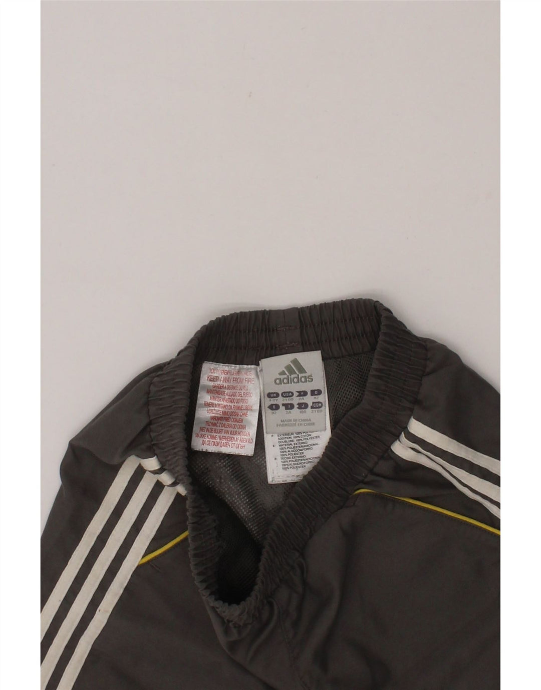 ADIDAS Baby Boys Sport Shorts 18-24 Months  Grey Polyester Vintage Adidas and Second-Hand Adidas from Messina Hembry 