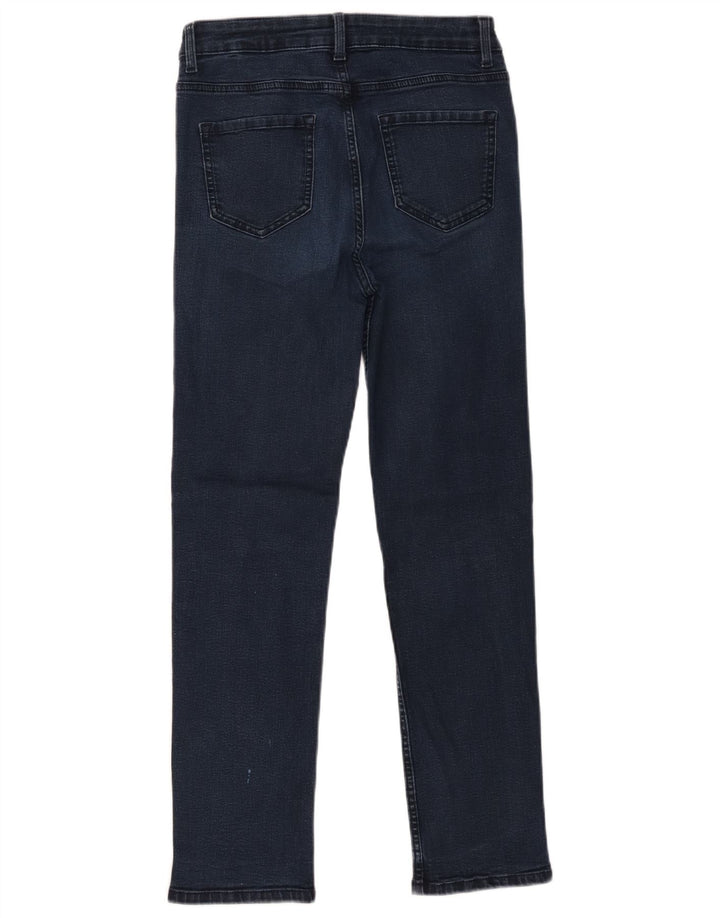 Marks & Spencer Damen Straight Jeans UK 10 Small W30 L27 Marineblau