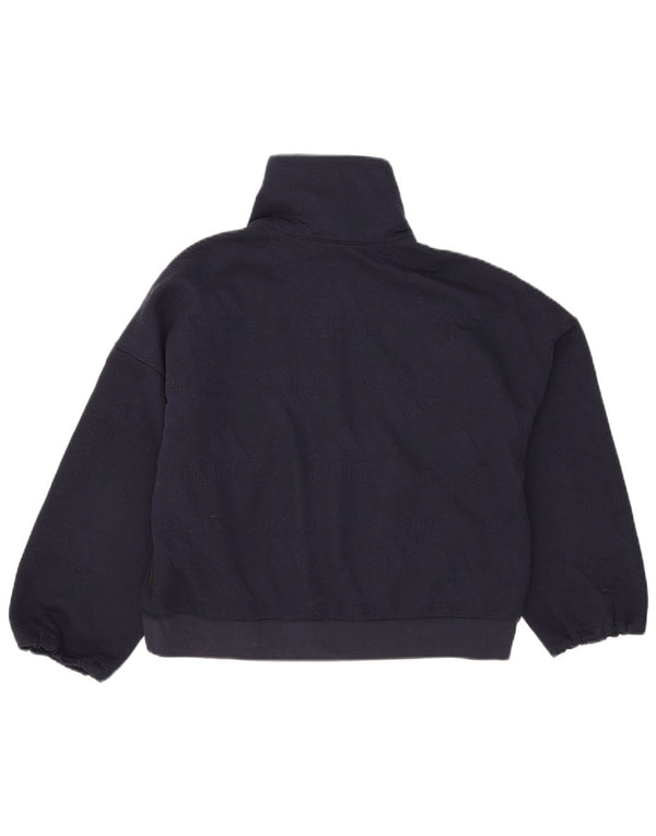 Adidas Damen Übergroßer Grafik-Sweatshirt-Pullover UK 8/10 Small Marineblau