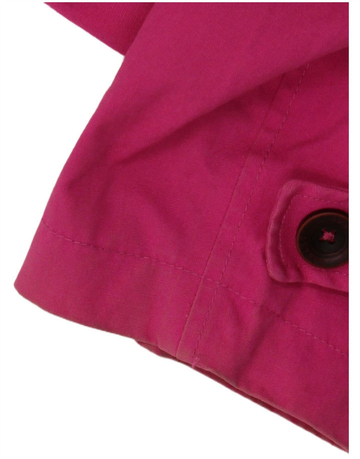 JOULES Damen Regenjacke mit Kapuze UK 18 XL Rosa Baumwolle