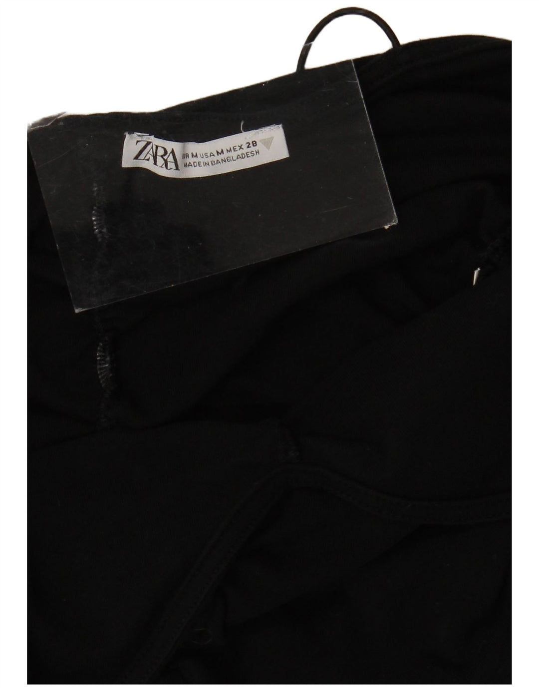 Zara Damen Mini-Slip-Kleid UK 12 Medium Schwarz