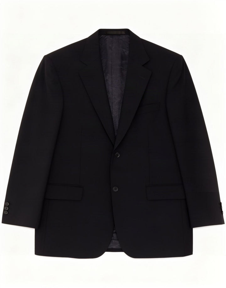 Marks & Spencer Herren-Blazer mit 2 Knöpfen, UK 40, Mittelblau, Schurwolle