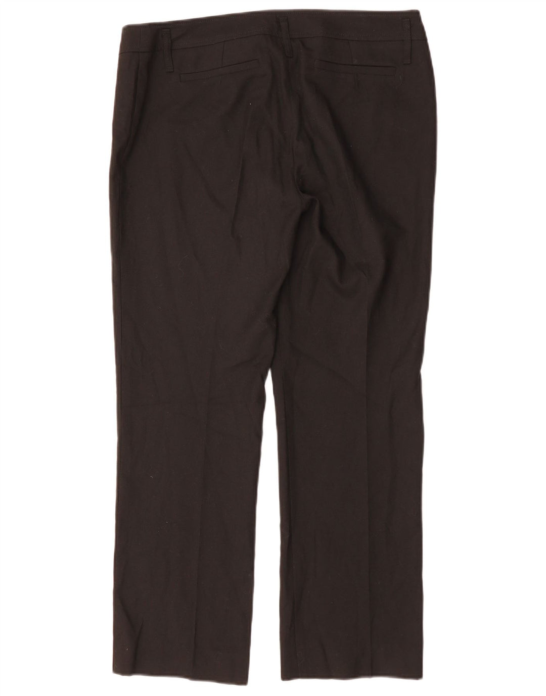 MARELLA Gerade Damen-Anzughose, UK 14, Größe L, W34, L28, Schwarz, Polyester