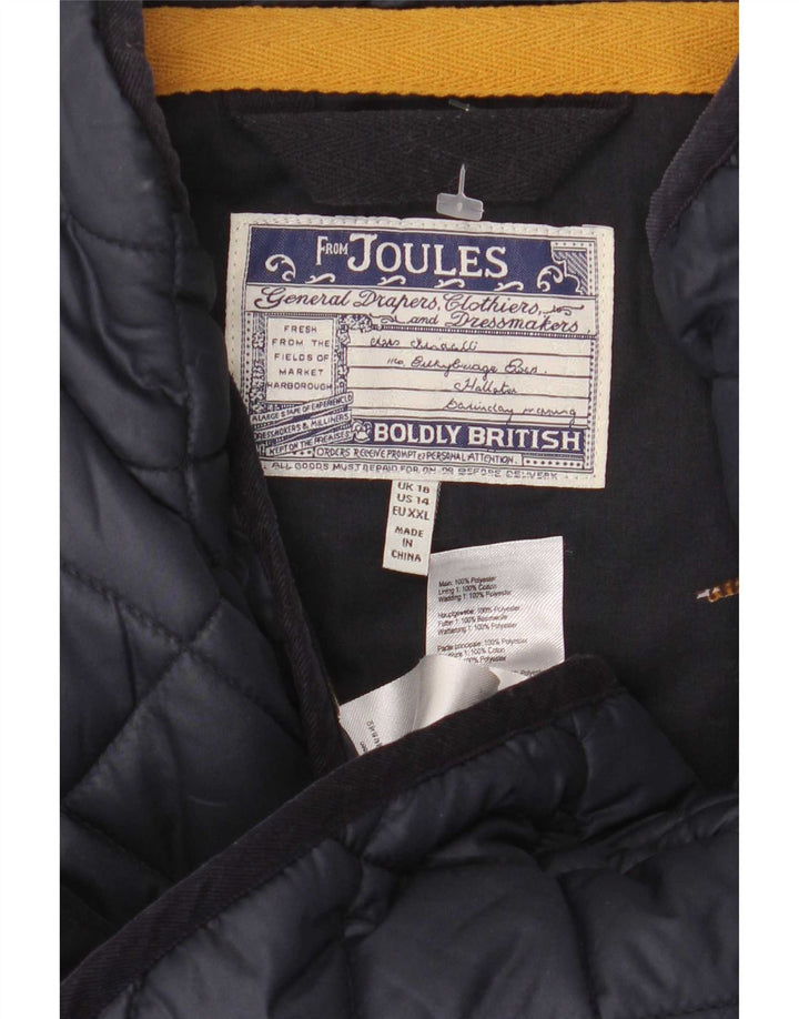 Joules Damen Steppweste UK 18 XL Marineblau Polyester
