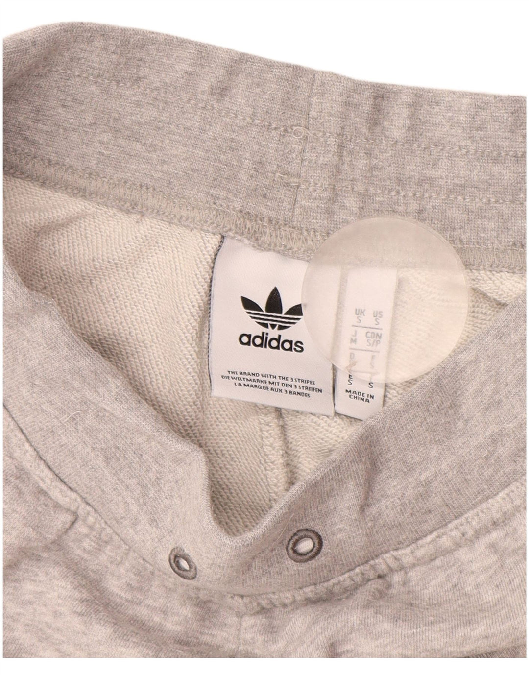 ADIDAS Herren Sport Shorts Kleine graue Baumwolle