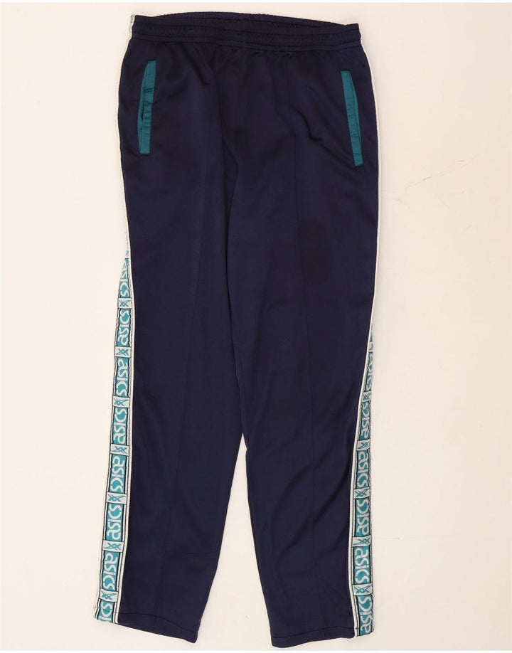 Asics Herren-Trainingshose mit Grafik, mittelgroß, Marineblau, Farbblock