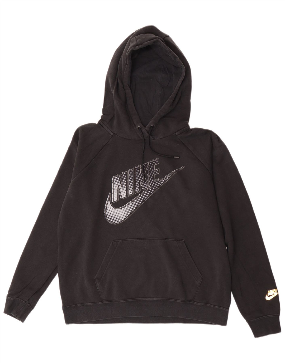 Nike Herren-Kapuzenpullover mit Grafik, mittelschwarz, Baumwolle