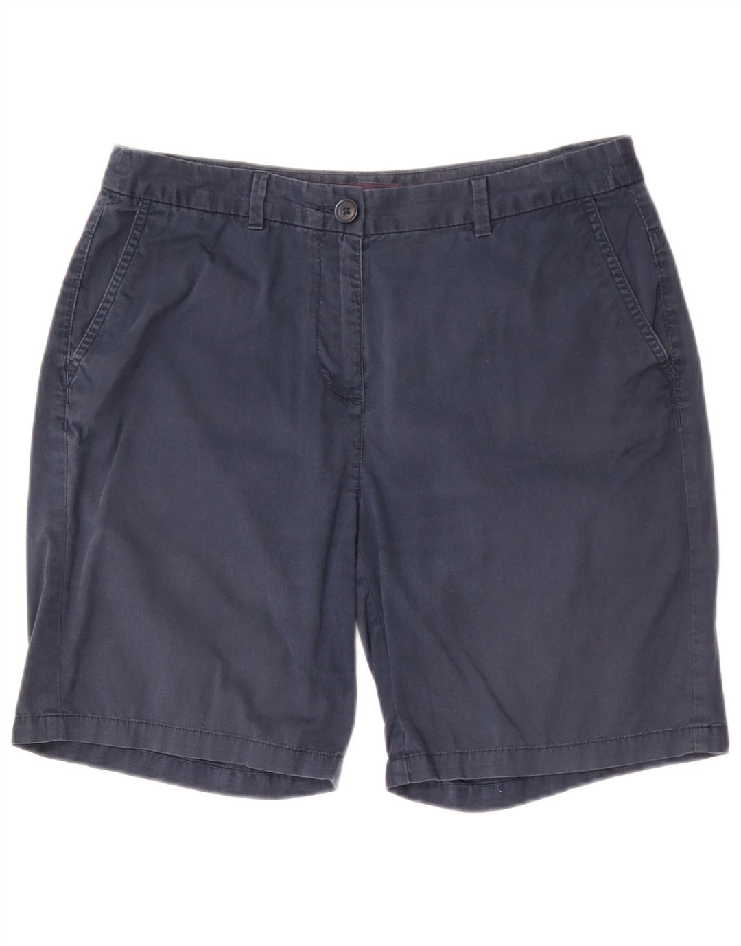 Marks & Spencer Damen Chinoshorts UK 12 Medium W30 Marineblaue Baumwolle