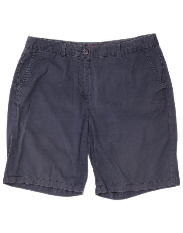 Marks & Spencer Damen Chinoshorts UK 12 Medium W30 Marineblaue Baumwolle