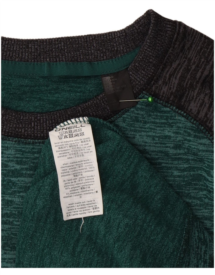 O'Neill Herren-Oberteil, langärmelig, Mittelgrün, Farbblock-Polyester