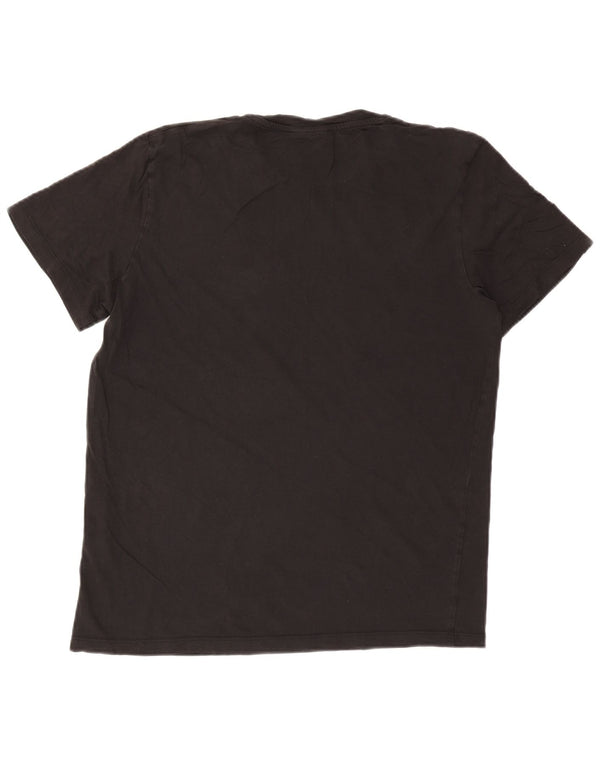 Jack & Jones Herren Grafik T-Shirt Top XL Schwarz Baumwolle