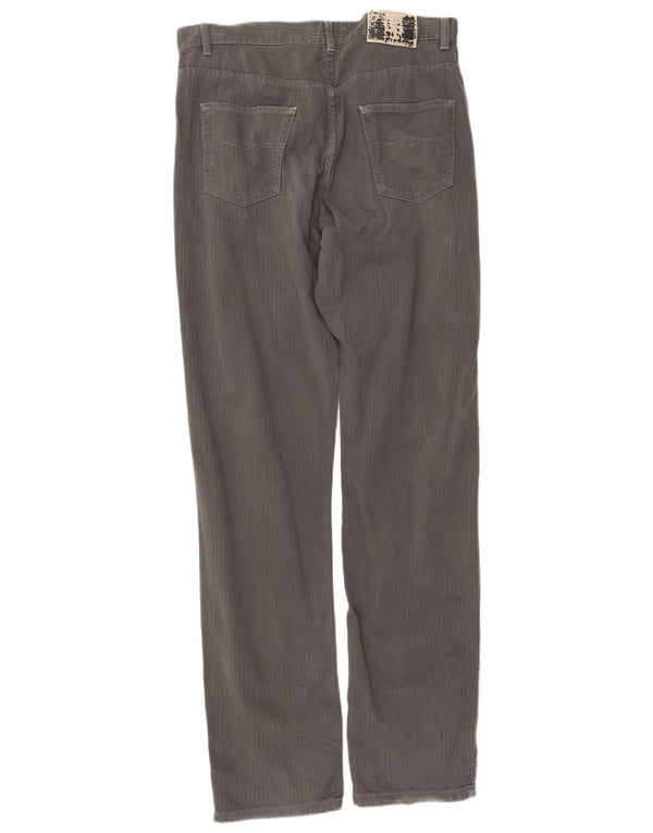 Zara Herren Slim Casual Hose EU 44 Large W34 L34 Graue Baumwolle