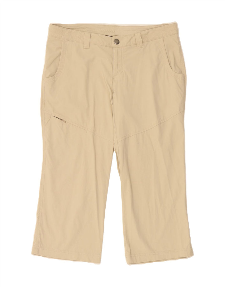 EDDIE BAUER Womens Straight Cargo Capri Trousers US 4 Small W32 L20 Beige Vintage Eddie Bauer and Second-Hand Eddie Bauer from Messina Hembry 