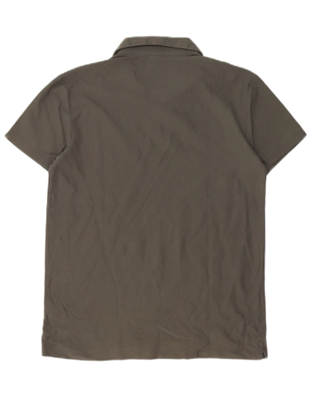 MASSIMO DUTTI Herren-Poloshirt, kleine graue Baumwolle