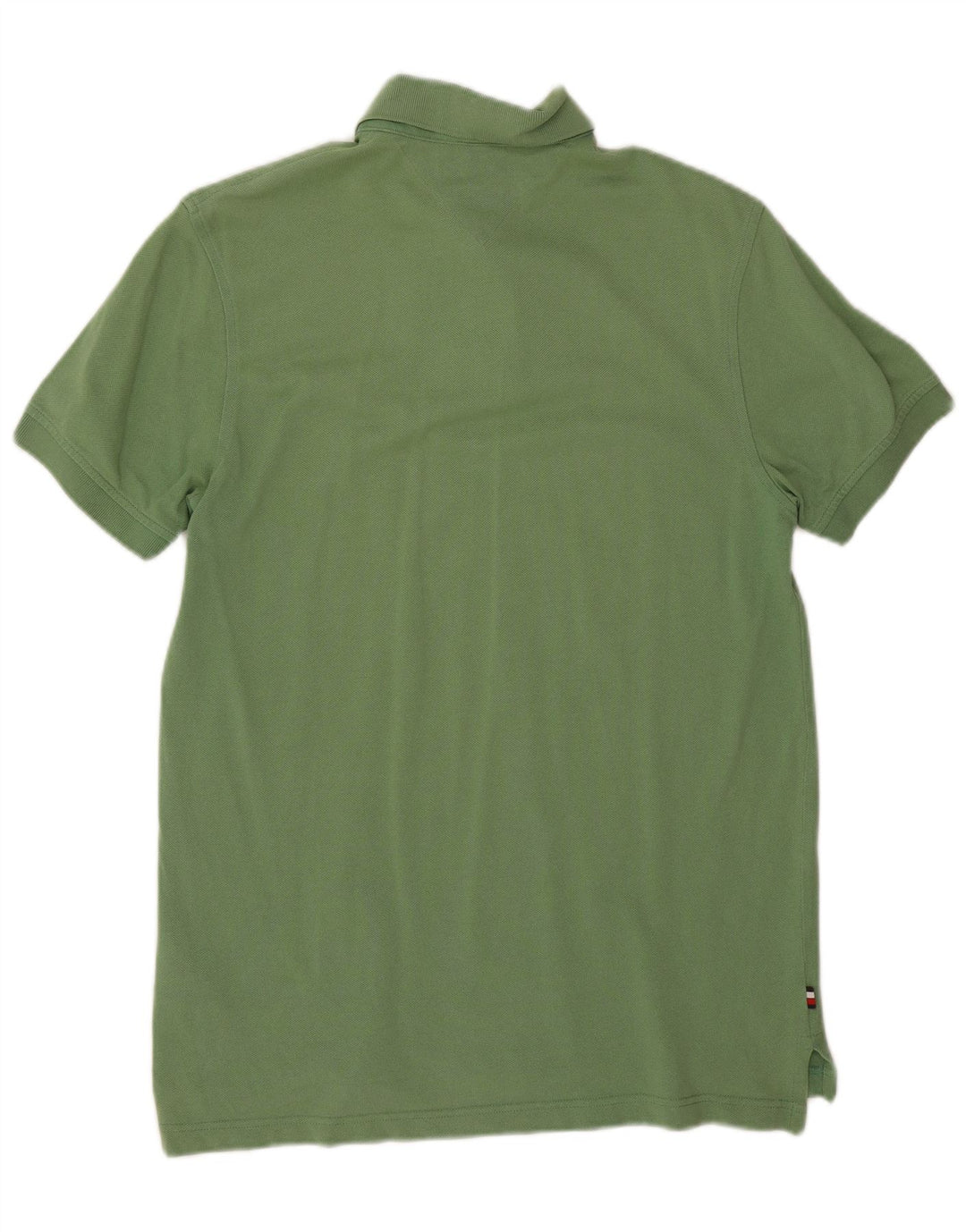 Tommy Hilfiger Herren-Poloshirt, kleine grüne Baumwolle