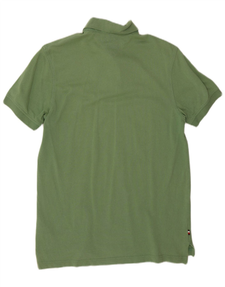 Tommy Hilfiger Herren-Poloshirt, kleine grüne Baumwolle
