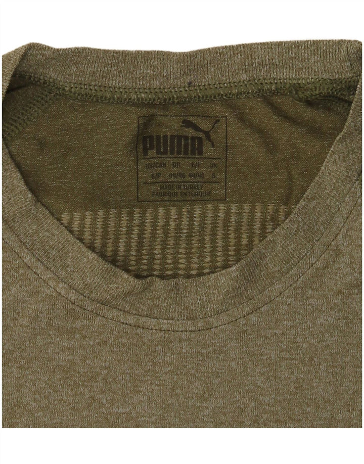 Puma Herren T-Shirt Top Small Khaki