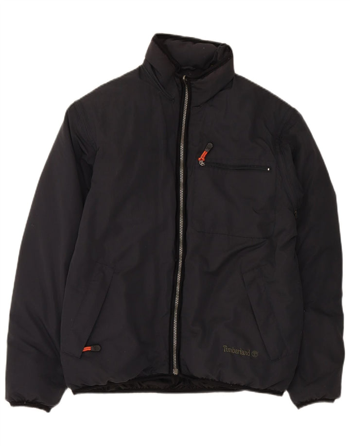 TIMBERLAND Mens Padded Jacket UK 34 XS Navy Blue Polyester