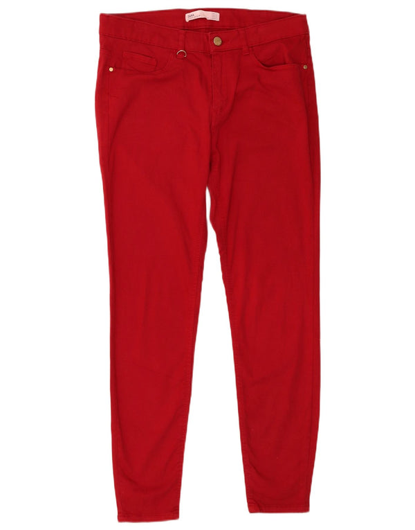 Zara Damen Skinny Casual Hose EU 40 Medium W30 L27 Rot