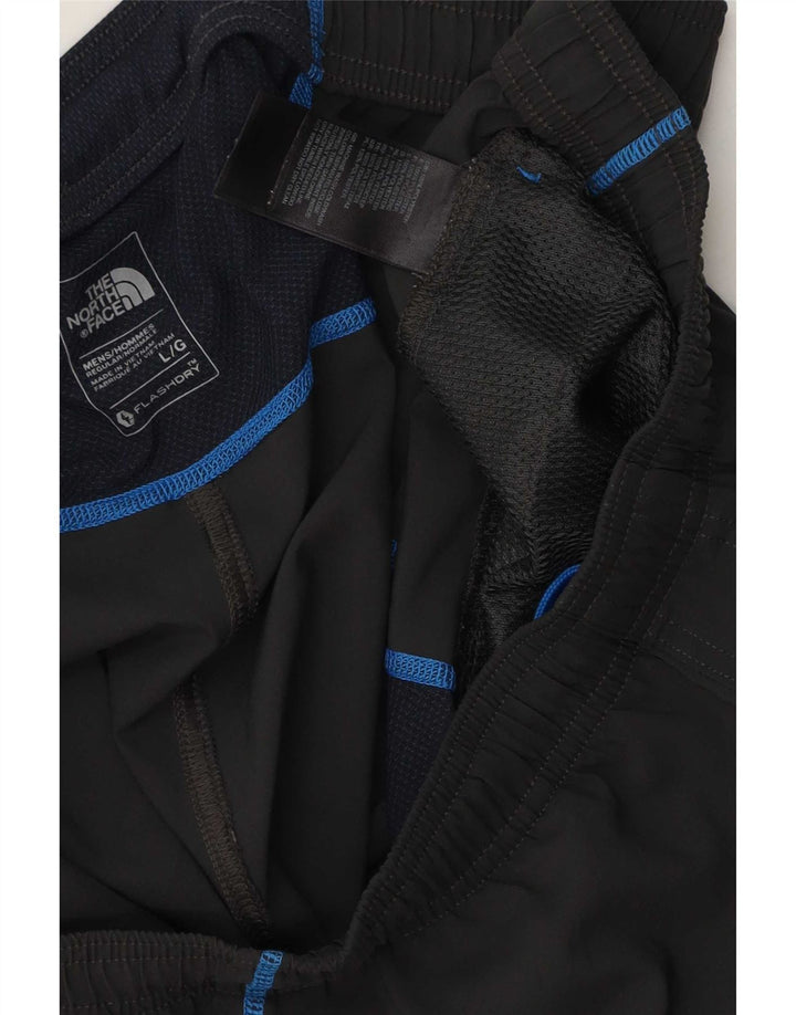 The North Face Herren-Sportshorts mit Grafik, groß, schwarz gestreift, Polyester