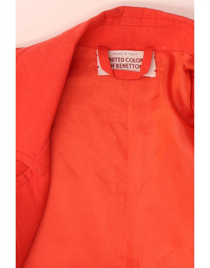Benetton Damenmantel UK 14 Mittelorange
