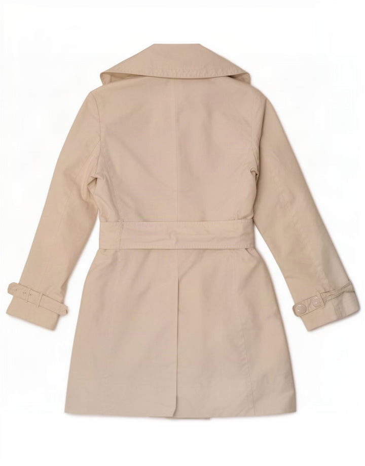 Max & Co. Damen Trenchcoat UK 12 Medium Off White Polyamid