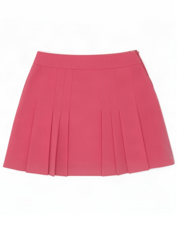 Hansen Damen Plissee-Minirock EU 36 Small W25 Rosa Polyester