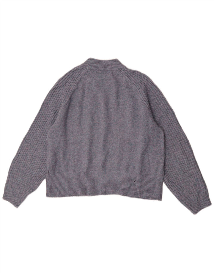 Marks & Spencer Damen-Pullover mit Rundhalsausschnitt, Gr. 14, mittleres Marineblau