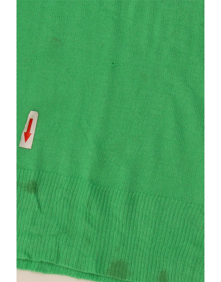 Zara Damen-Pullover mit U-Boot-Ausschnitt, UK 14, mittelblaue Viskose